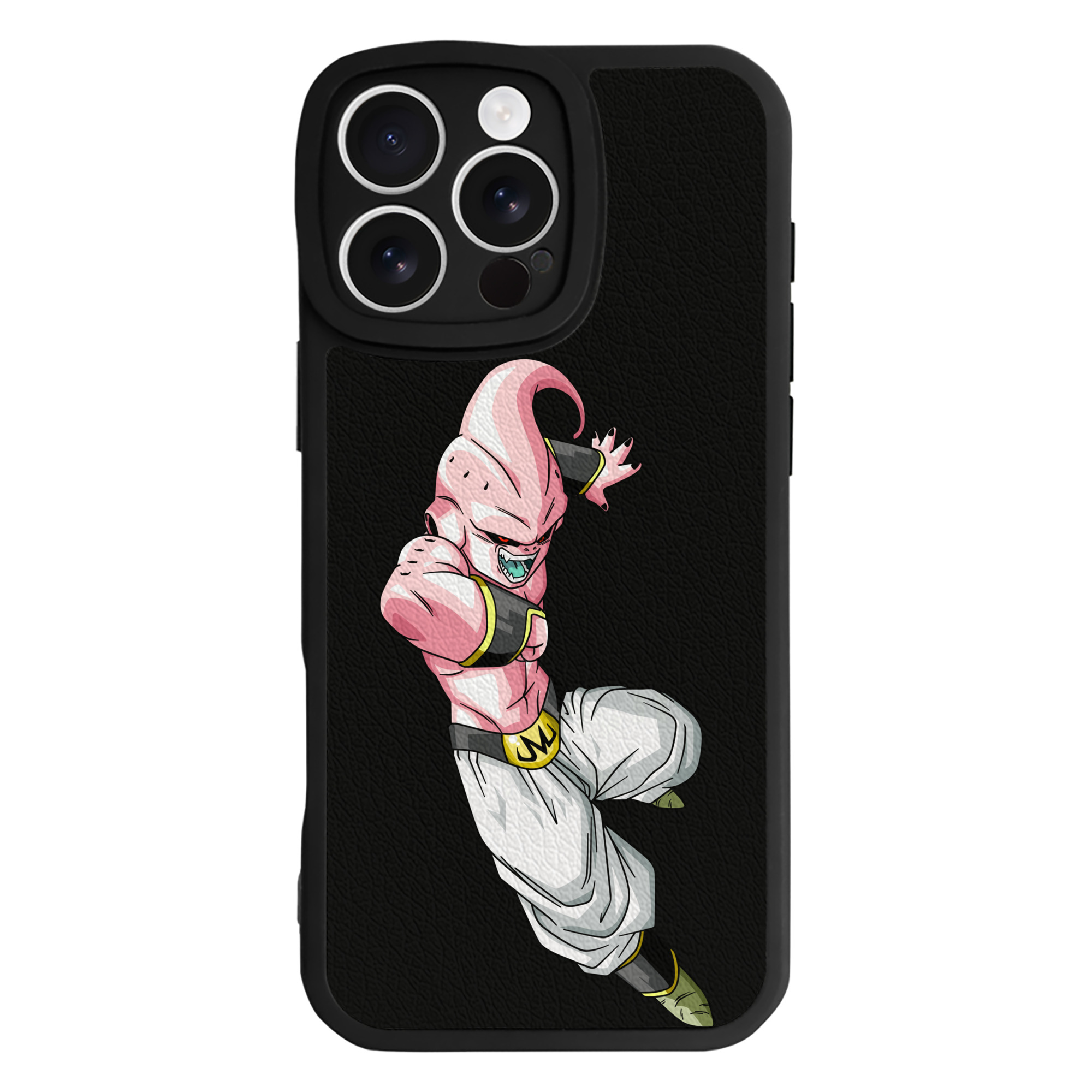 （画像用） ドラゴンボール 魔人ブウ DRAGON BALL Majin Buu 【iPhone 16シリーズ対応】シリコンスマホケース（レザー調） 材質：シリコン